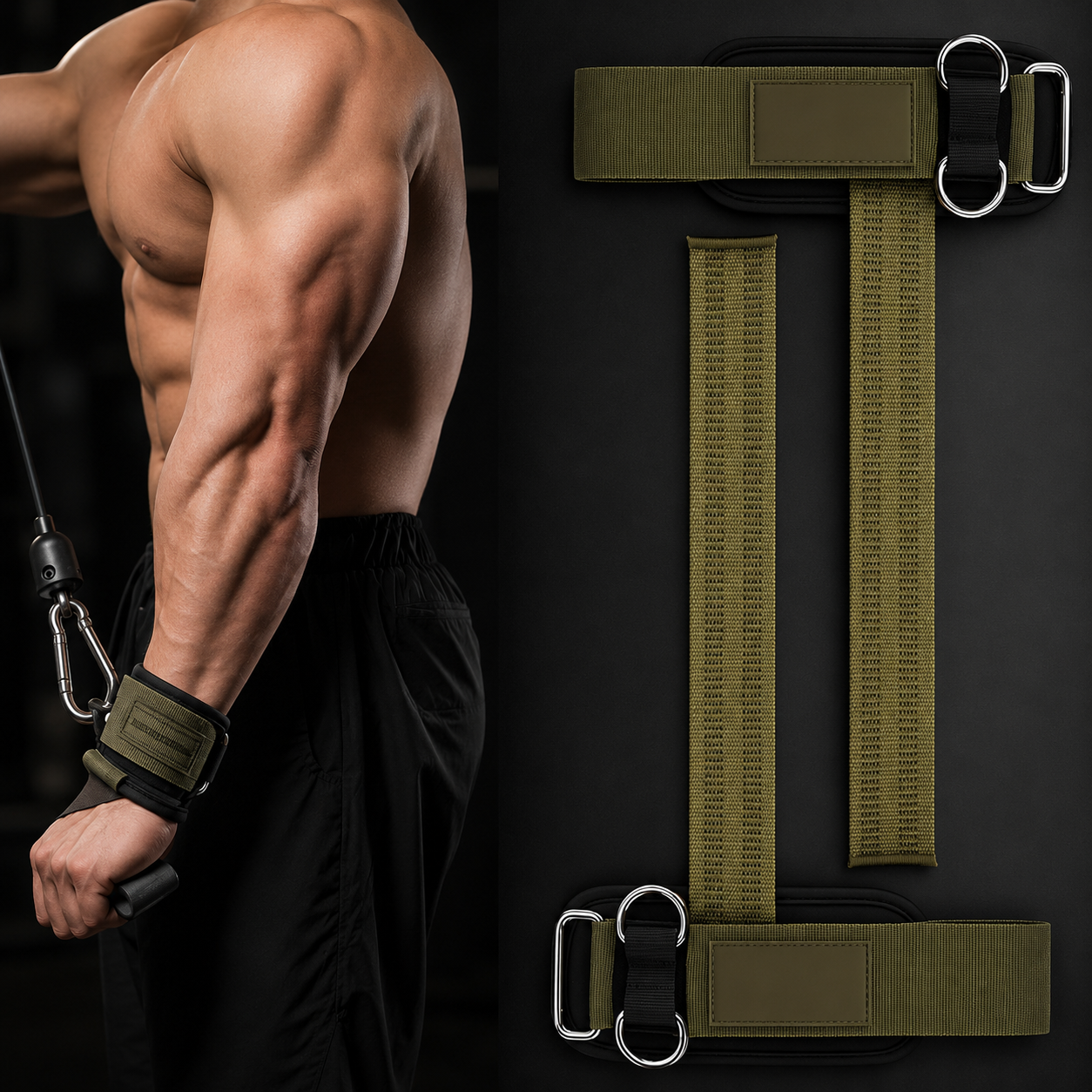 Gymcult Lifting Straps w/ dRing