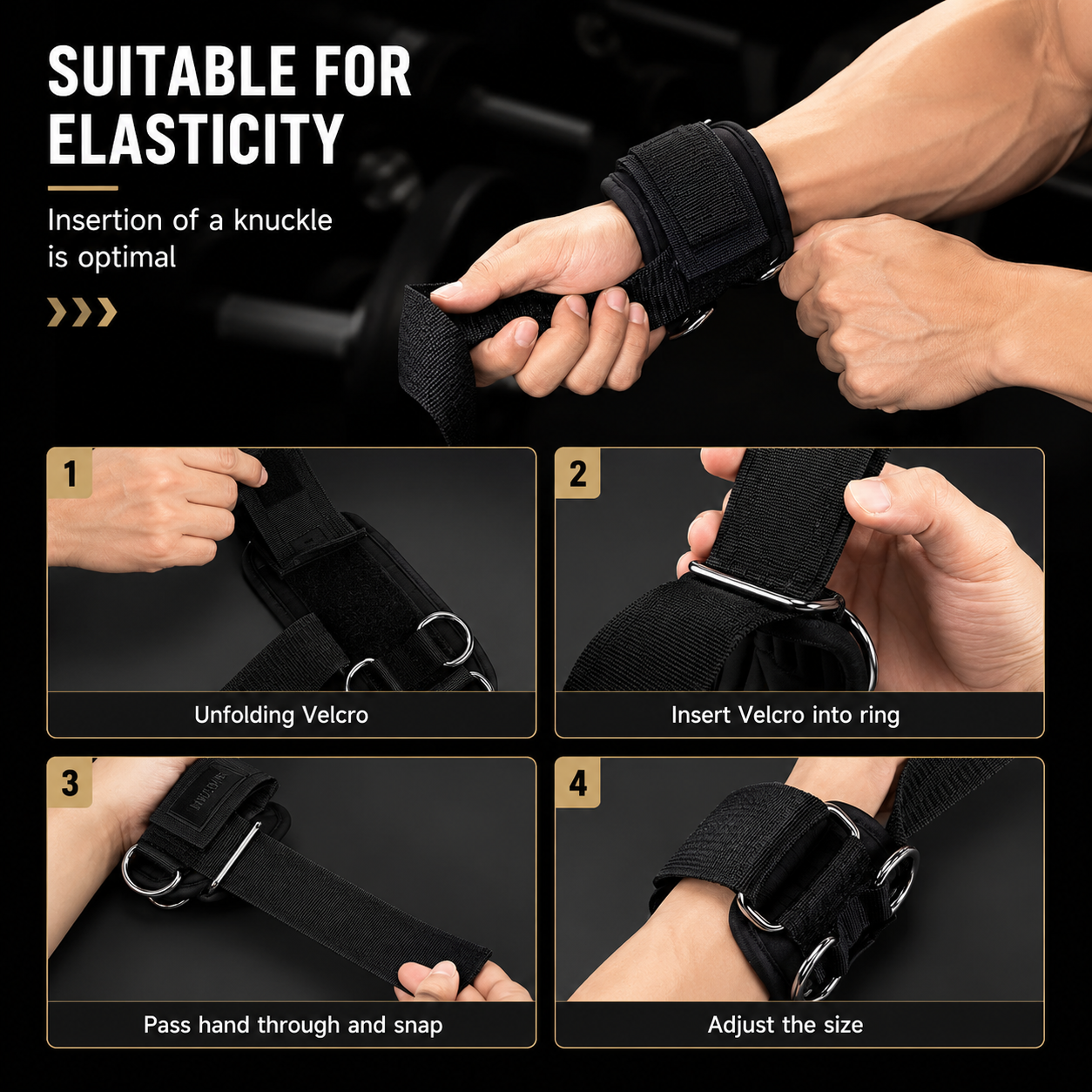 Gymcult Lifting Straps w/ dRing