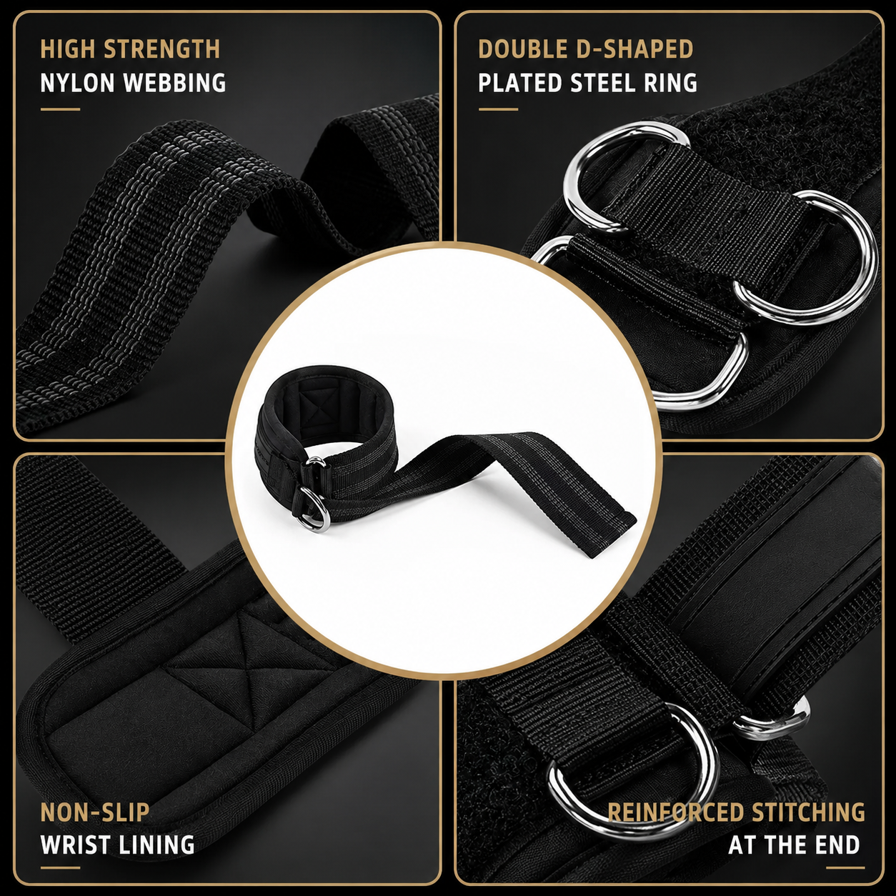 Gymcult Lifting Straps w/ dRing